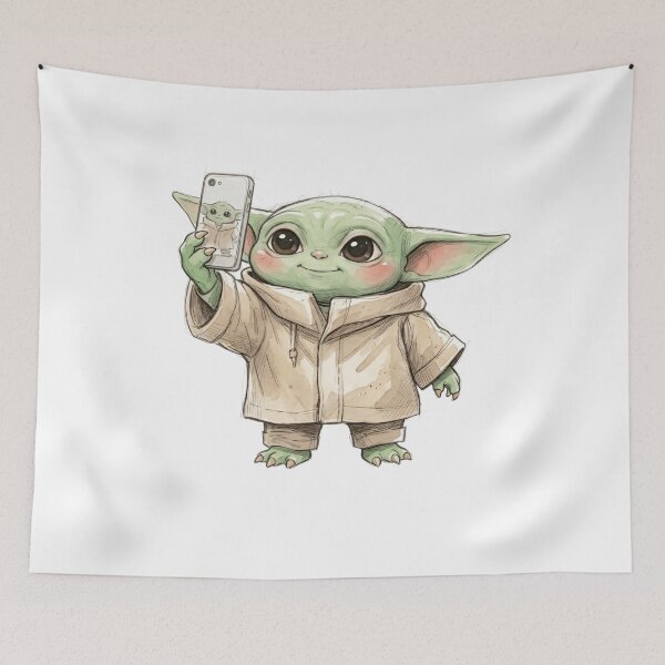 Artikelvorschau, BABY YODA MACHT EIN SELFIE entworfen und verkauft von LIS AND MELIVERSO.