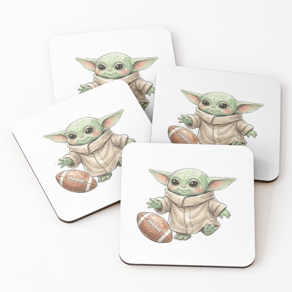 Item preview, BABY YODA PLAYING AMERICAN FOOTBALL designed and sold by LIS AND MELIVERSO.