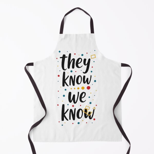 Item preview, They Know We Know – FRIENDS Inspired Quote | Funny Pop Culture Typography Sticker & Tee designed and sold by Nene's design.