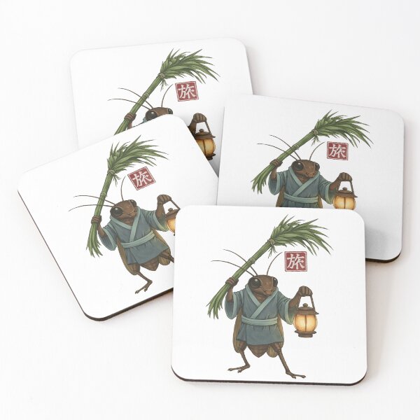 Item preview, Cricket Traveler Lantern Ukiyoe Style Japanese Art designed and sold by JerdbordinShop.