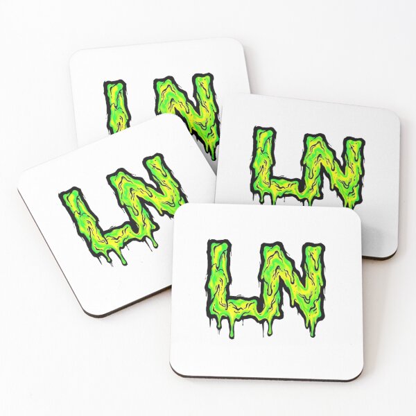 Item preview, LN Slime Drip Letters Green Grunge Sticker designed and sold by Nubecitabru.