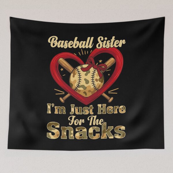 Item preview, Baseball Sister Camo Snack Lover Shirt designed and sold by KIROSALS.
