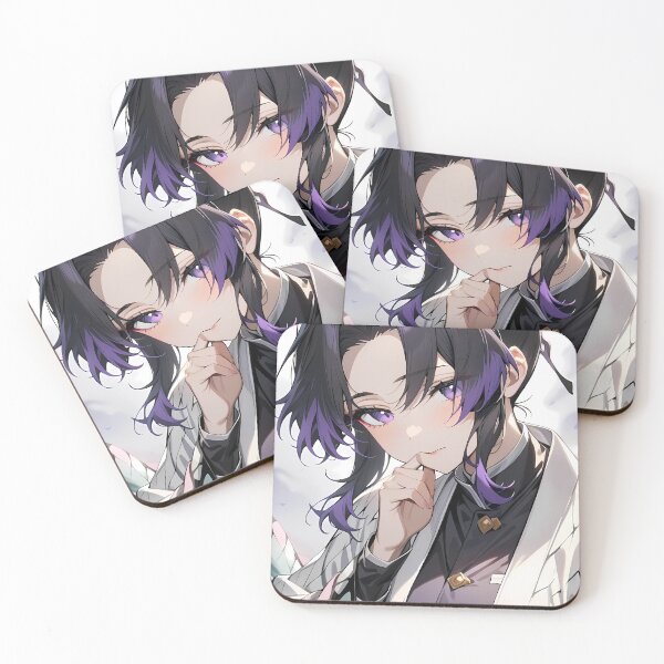 Item preview, Shinobu Kocho Demon Slayer Serene Butterfly Closeup designed and sold by Tokyonomad.