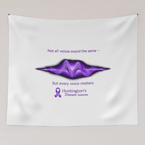 Item preview, Not All Voices Sound the Same – Huntington’s Disease Awareness Design designed and sold by Mirgonhood.