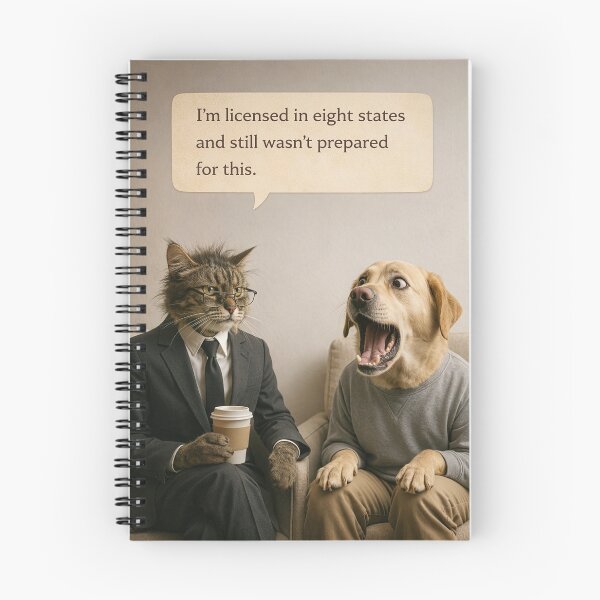 Item preview, Funny Cat Psych – Not Prepared for This designed and sold by FunscapeHQ.