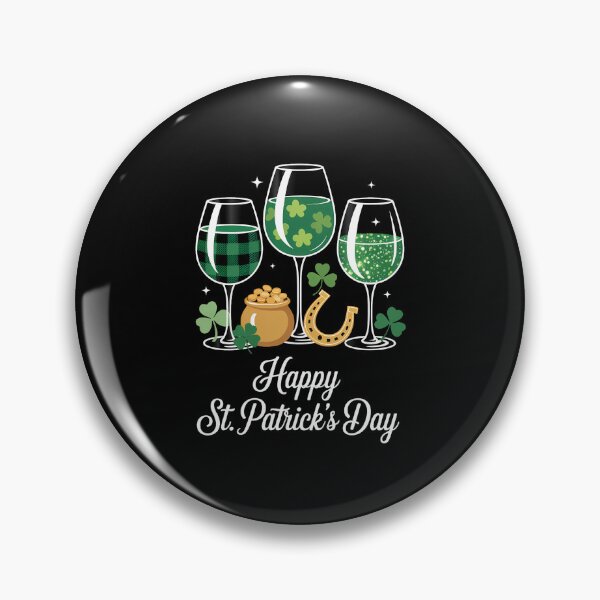 Item preview, Womens happy st patricks day wine glass designed and sold by VENOM0RIOT.