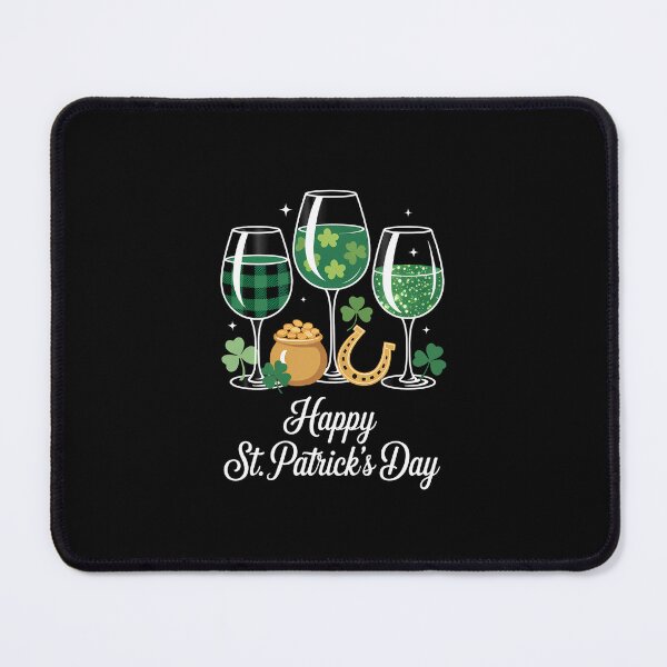 Item preview, Womens happy st patricks day wine glass designed and sold by VENOM0RIOT.