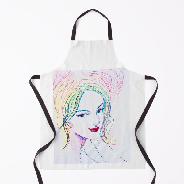 Item preview, Flowing Lines Woman Portrait designed and sold by TinTinBloom.