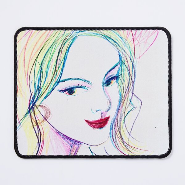 Item preview, Flowing Lines Woman Portrait designed and sold by TinTinBloom.