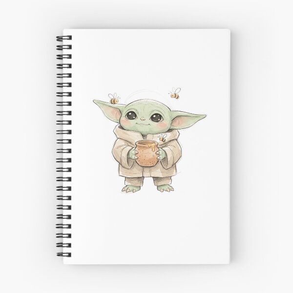 Item preview, BABY YODA WITH BEE AND HONEY designed and sold by LIS AND MELIVERSO.