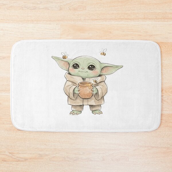Item preview, BABY YODA WITH BEE AND HONEY designed and sold by LIS AND MELIVERSO.