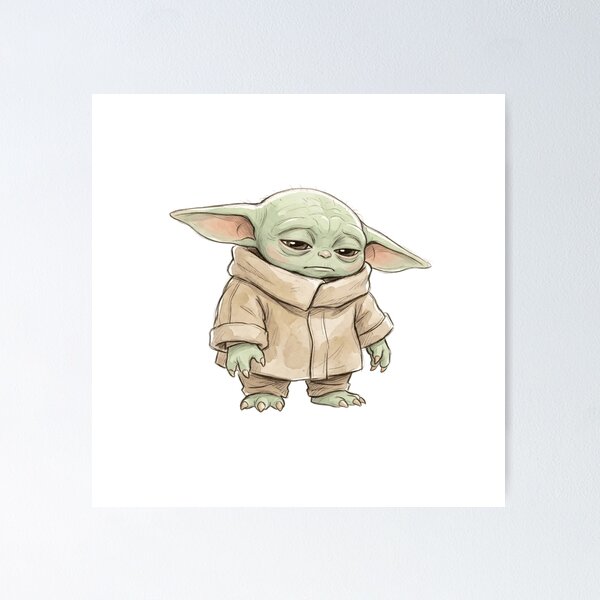 Item preview, SLEEPY BABY YODA designed and sold by LIS AND MELIVERSO.