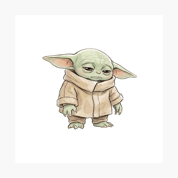 Item preview, SLEEPY BABY YODA designed and sold by LIS AND MELIVERSO.