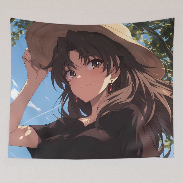 Item preview, Shiho Nishizumi Girls Und Panzer Summer Sun Hat Sky Portrait designed and sold by Tokyonomad.