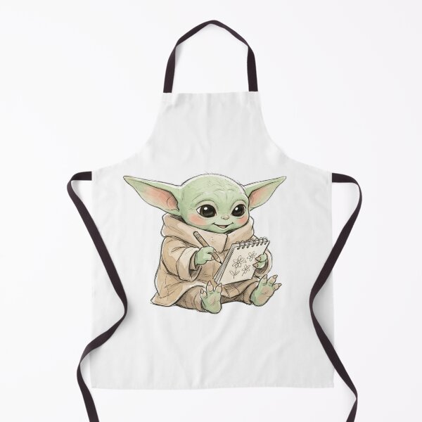 Item preview, BABY YODA DRAWING FLOWERS designed and sold by LIS AND MELIVERSO.