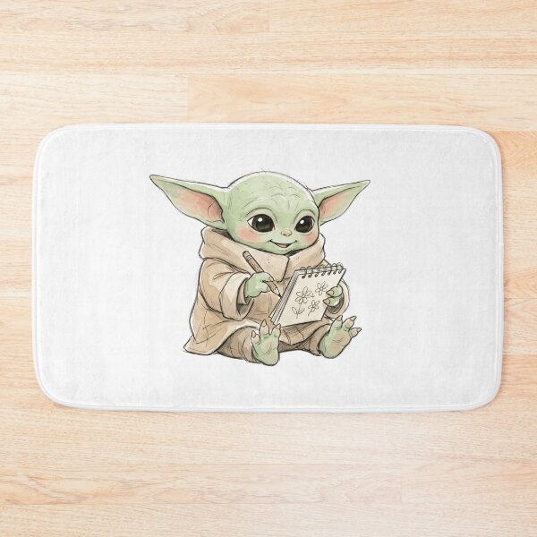 Artikelvorschau, BABY YODA ZEIGT BLUMEN entworfen und verkauft von LIS AND MELIVERSO.