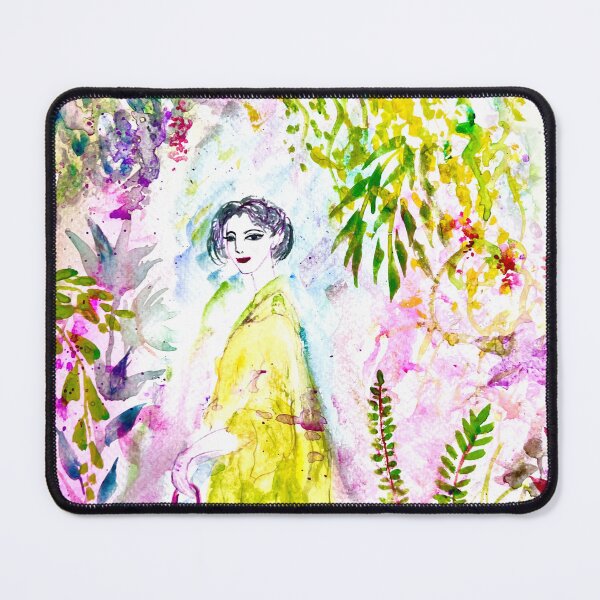 Item preview, Garden Dream Woman Painting designed and sold by TinTinBloom.