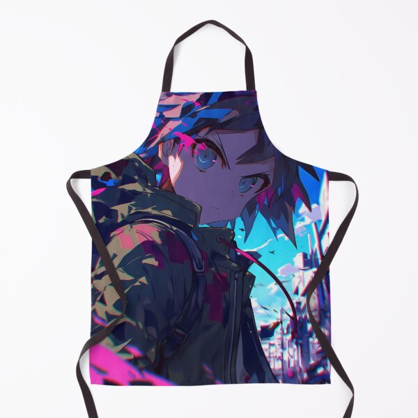Item preview, Makoto Naegi Danganronpa Neon Alley Determined Look designed and sold by Tokyonomad.