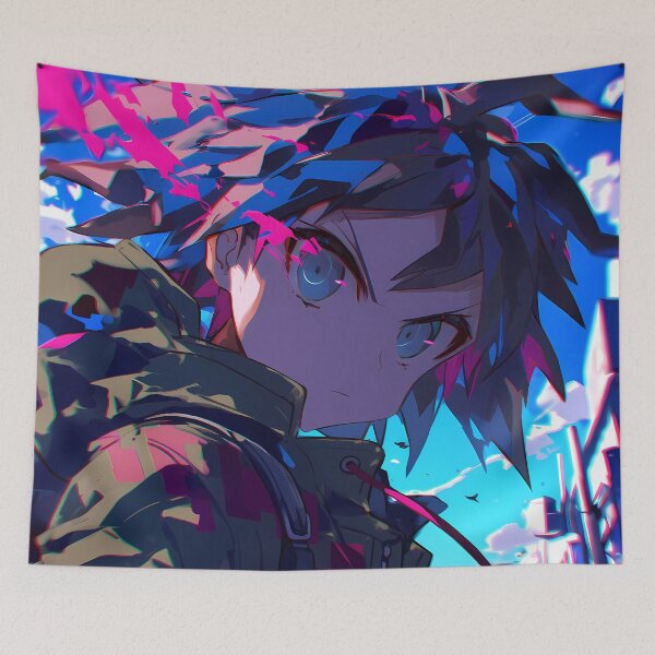 Item preview, Makoto Naegi Danganronpa Neon Alley Determined Look designed and sold by Tokyonomad.