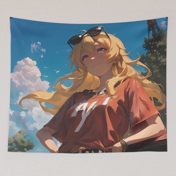 Item preview, Shokuhou Misaki A Certain Scientific Railgun Sunset Streetwear Summer Vibes designed and sold by Tokyonomad.