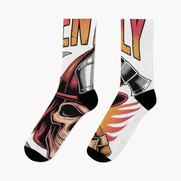 Item preview, Mentally Overloaded Skull Firefighter Streetwear Graphic designed and sold by NewUSShop.