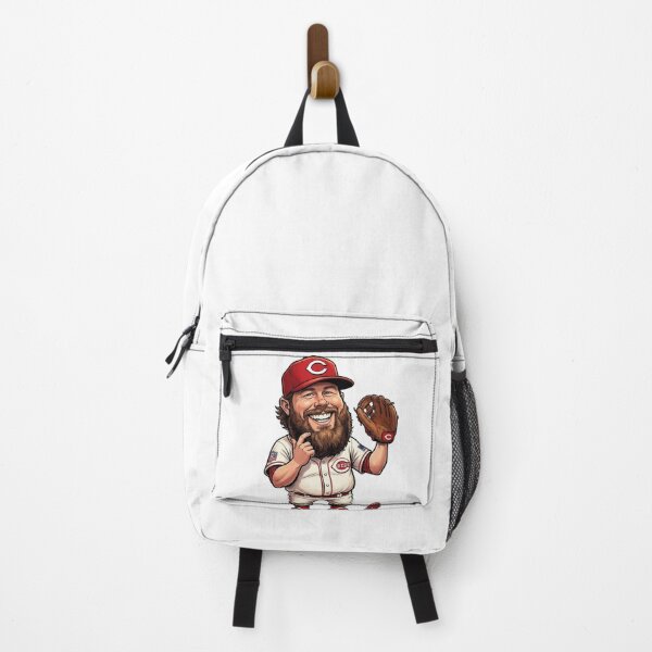 Item preview, Pierce Johnson Cincinnati Reds Baseball Bearded Pitcher Caricature designed and sold by artsdylan.