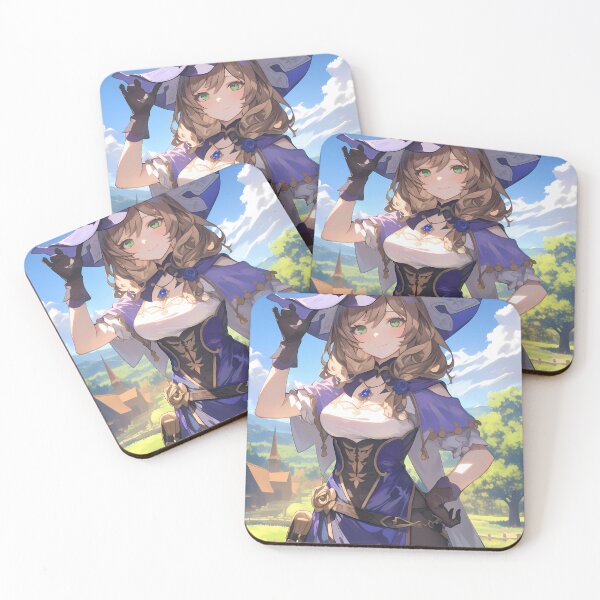 Item preview, Lisa Genshin Impact Cozy Witch Hat Purple Magic Meadow Mood designed and sold by Tokyonomad.
