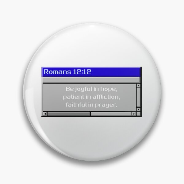 Item preview, Romans 12:12 Retro Scripture Window Design designed and sold by DesignsByMom.