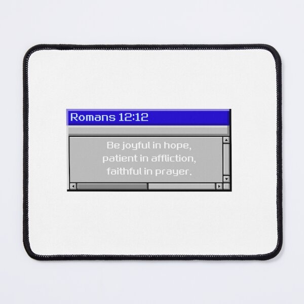 Item preview, Romans 12:12 Retro Scripture Window Design designed and sold by DesignsByMom.