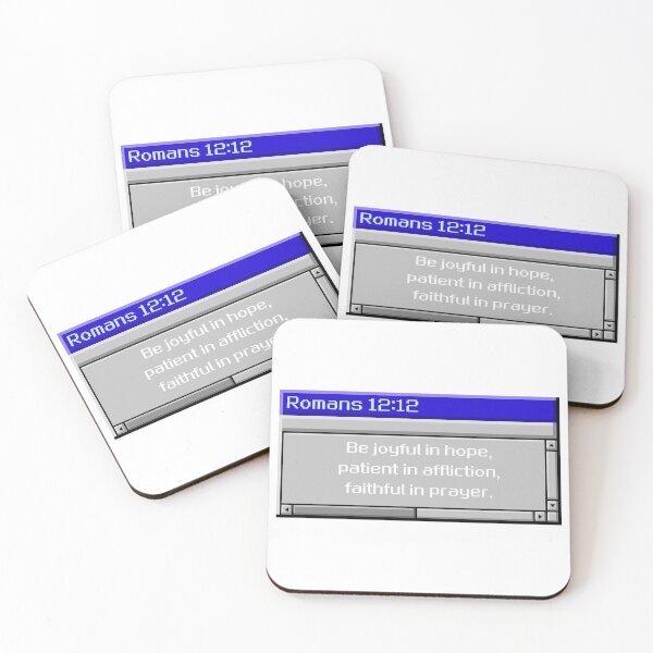 Item preview, Romans 12:12 Retro Scripture Window Design designed and sold by DesignsByMom.