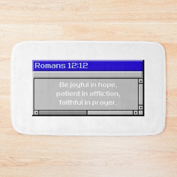 Item preview, Romans 12:12 Retro Scripture Window Design designed and sold by DesignsByMom.