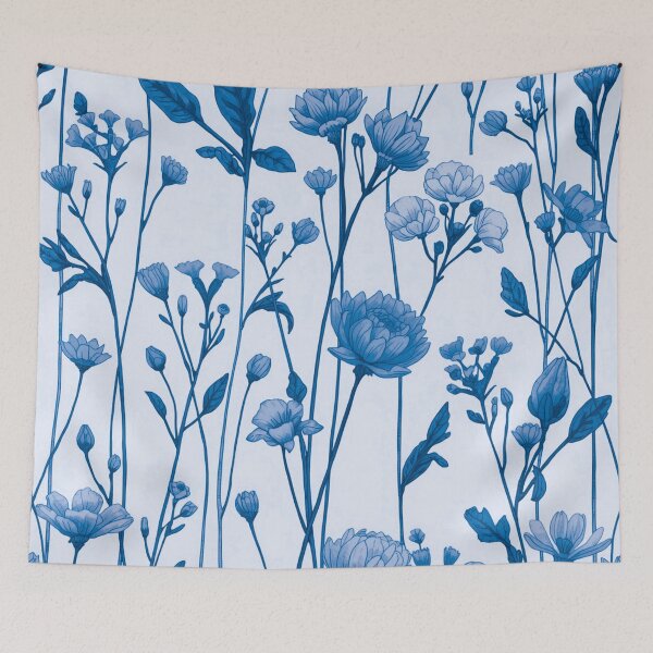 Item preview, Azure Blue Long Stem Spring Flowers designed and sold by burbankdesigns.