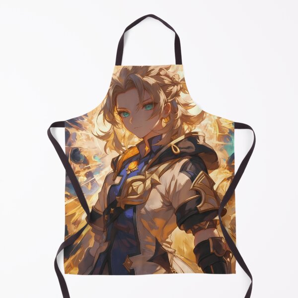 Artikelvorschau, Albedo Genshin Impact Alchemie Goldenes Licht Heldenporträt entworfen und verkauft von Tokyonomad.