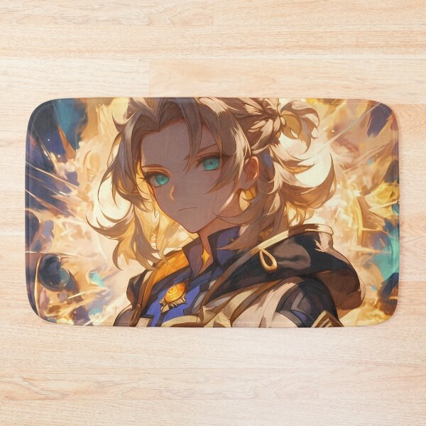 Item preview, Albedo Genshin Impact Alchemy Golden Light Heroic Portrait designed and sold by Tokyonomad.