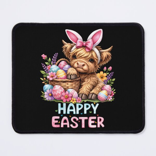 Item preview, Happy Easter Day Highland Cow Cute Holiday Bunny Women designed and sold by AnitaBice.