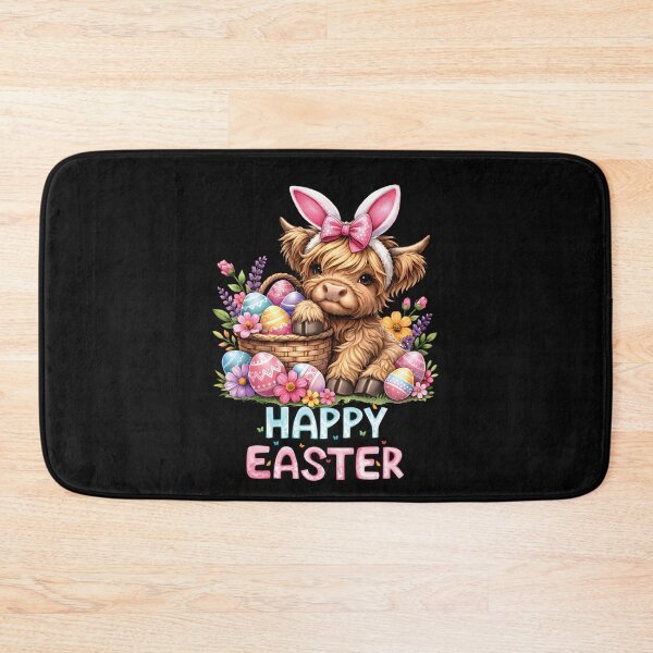 Item preview, Happy Easter Day Highland Cow Cute Holiday Bunny Women designed and sold by AnitaBice.