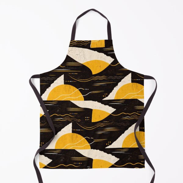 Item preview, Garifuna Rhythm Abstract Pattern – Black & Yellow Cultural Design designed and sold by ezsketch25.