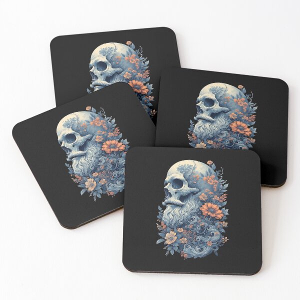 Item preview, Floral Skull designed and sold by UrbanPrts.