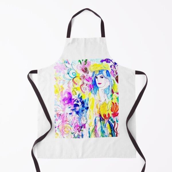 Item preview, Secret Garden Dream Woman Painting designed and sold by TinTinBloom.