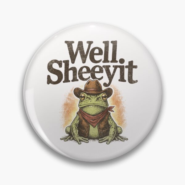 Item preview, Well Sheeyit Funny Cowboy Frog Western Humor Vintage designed and sold by AnitaBice.