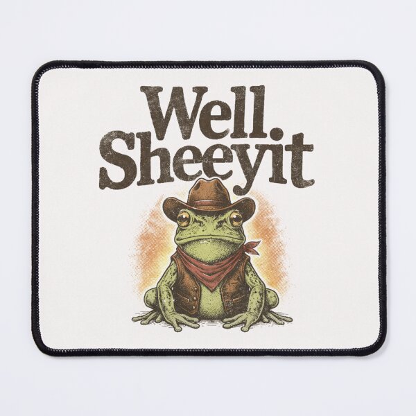 Item preview, Well Sheeyit Funny Cowboy Frog Western Humor Vintage designed and sold by AnitaBice.