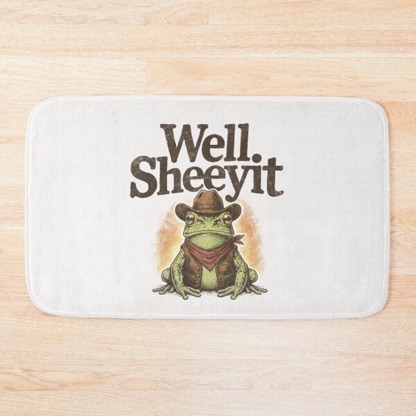 Item preview, Well Sheeyit Funny Cowboy Frog Western Humor Vintage designed and sold by AnitaBice.