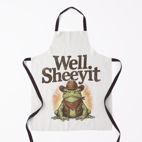 Item preview, Well Sheeyit Funny Cowboy Frog Western Humor Vintage designed and sold by AnitaBice.