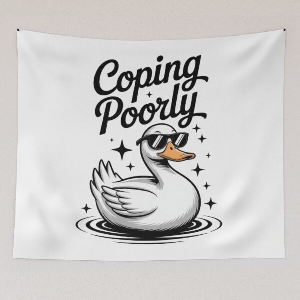 Item preview, Coping Poorly Cool Duck Funny Streetwear Graphic designed and sold by NewUSShop.
