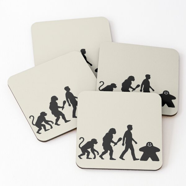 Item preview, The Evolution of Man Meeple Board Gamer  designed and sold by TackyTime.