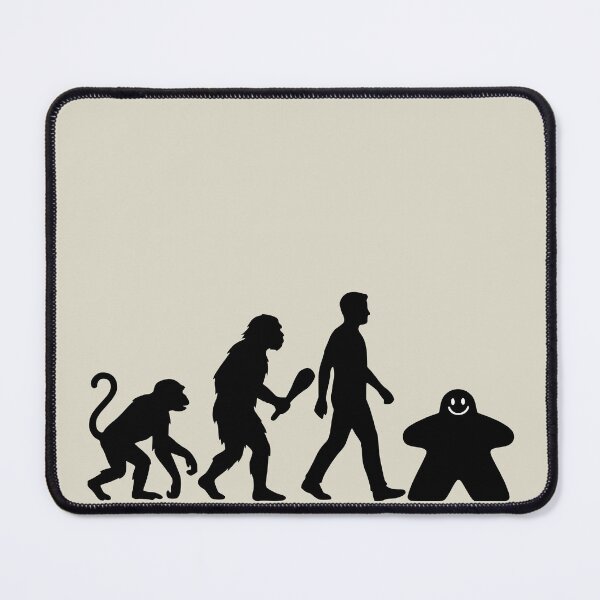 Item preview, The Evolution of Man Meeple Board Gamer  designed and sold by TackyTime.