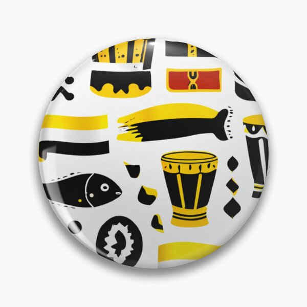 Item preview, Garifuna Flag Symbol Pattern – Cultural Drum & Heritage Design designed and sold by ezsketch25.