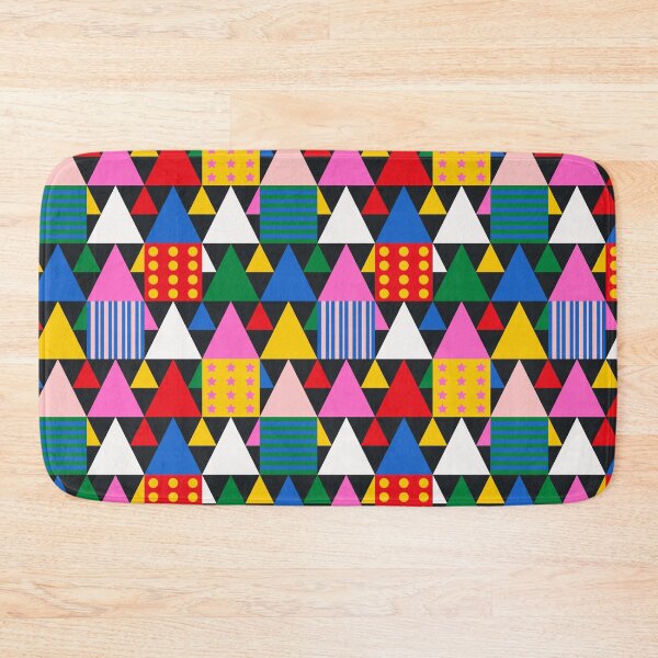 Item preview, Playful Triangle Geometric Memphis Style Pattern designed and sold by nuchz.