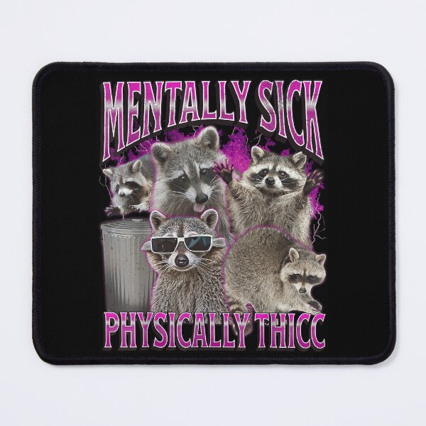 Item preview, Physically Thicc Funny Raccoon Meme Bootleg Graphic 90s designed and sold by PaulTSchafer.