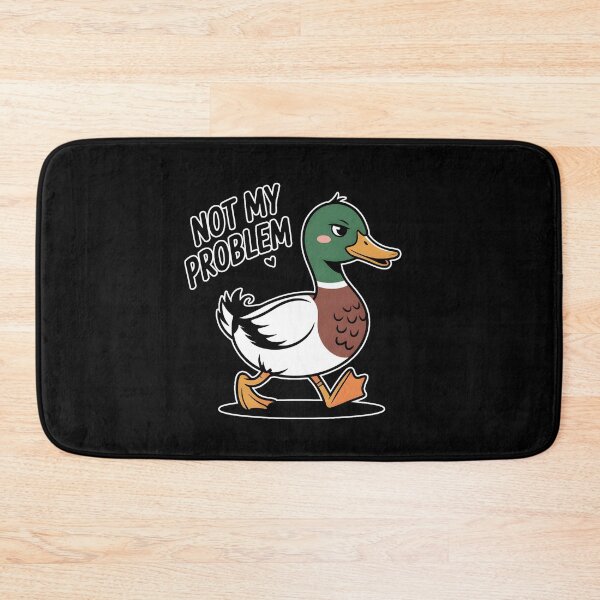 Item preview, Duck Not My Problem Funny Cute Duck Meme Aesthetic Design designed and sold by ImaginedSpace7.